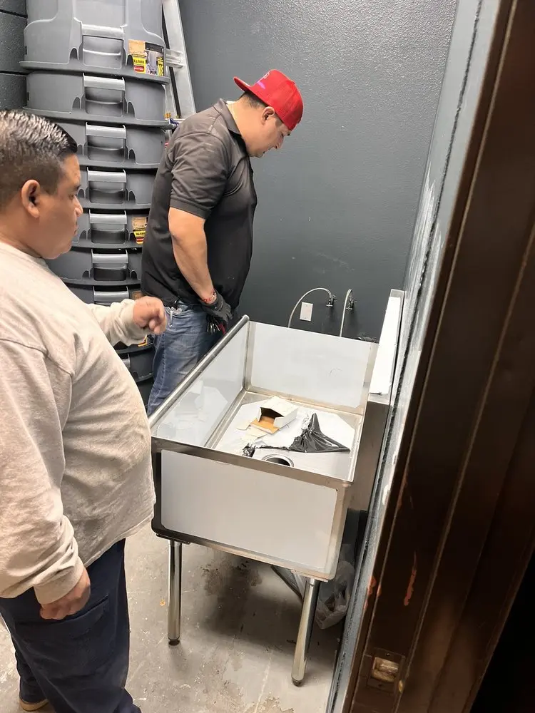 Commercial plumbing and sink installation in Clarks Mill